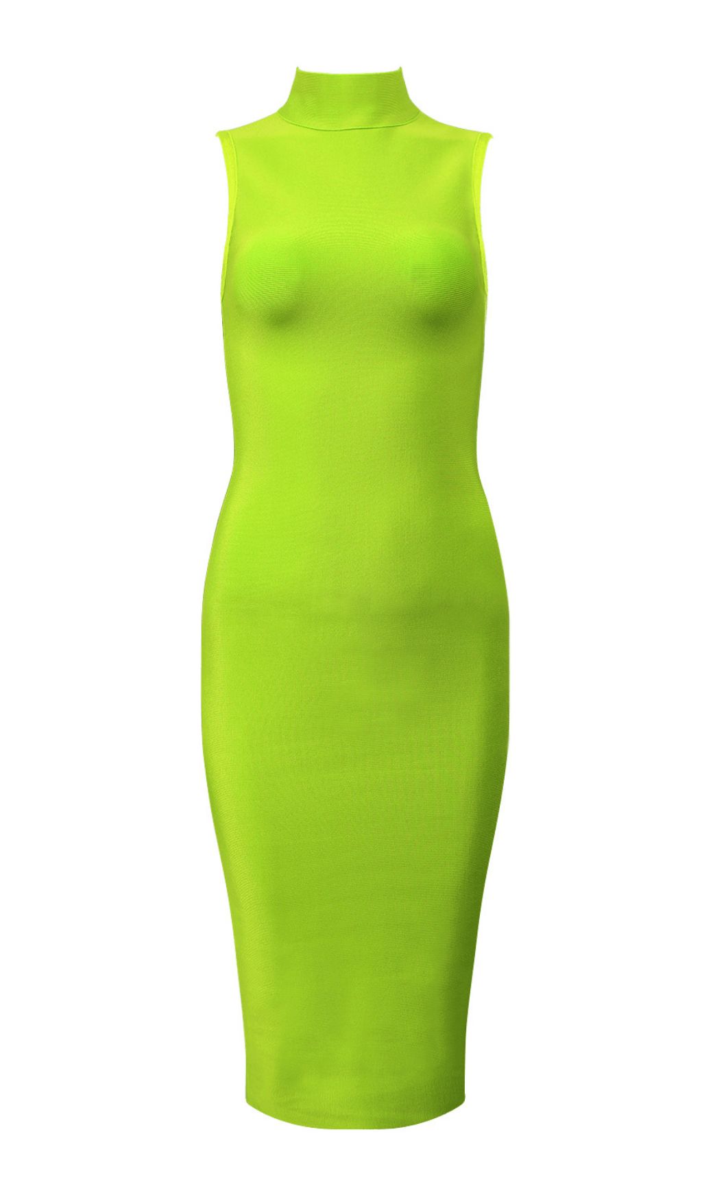 FLUORESCENT GREEN BANDAGE DRESS